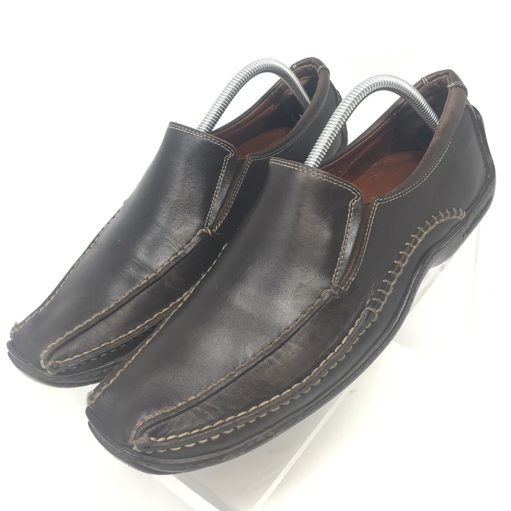 Donald J Pliner Estro Brown Italian Leather Loafer